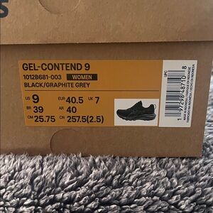 ASICS Gel-Contend 9 Women's Black and Graphite Grey